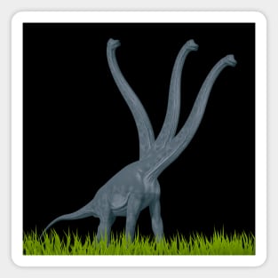 Three-necked dinosaur (grass edition) | Long neck dino Magnet
